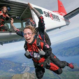 Fallschirm Tandemsprung Flugzeug